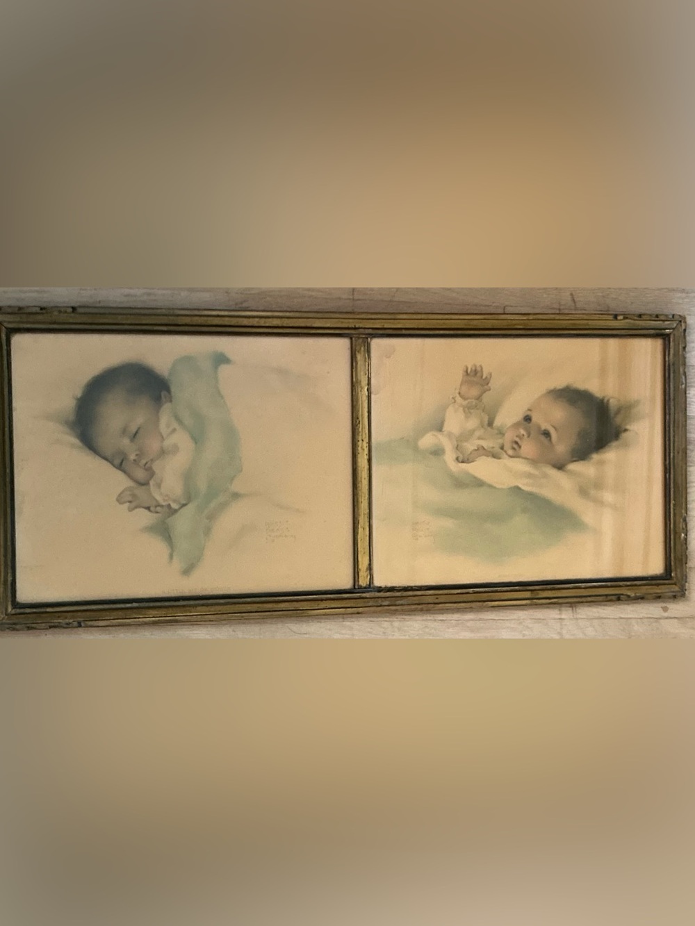 Vintage Victorian Bessie Pease Gutman Double Lithograph Prints